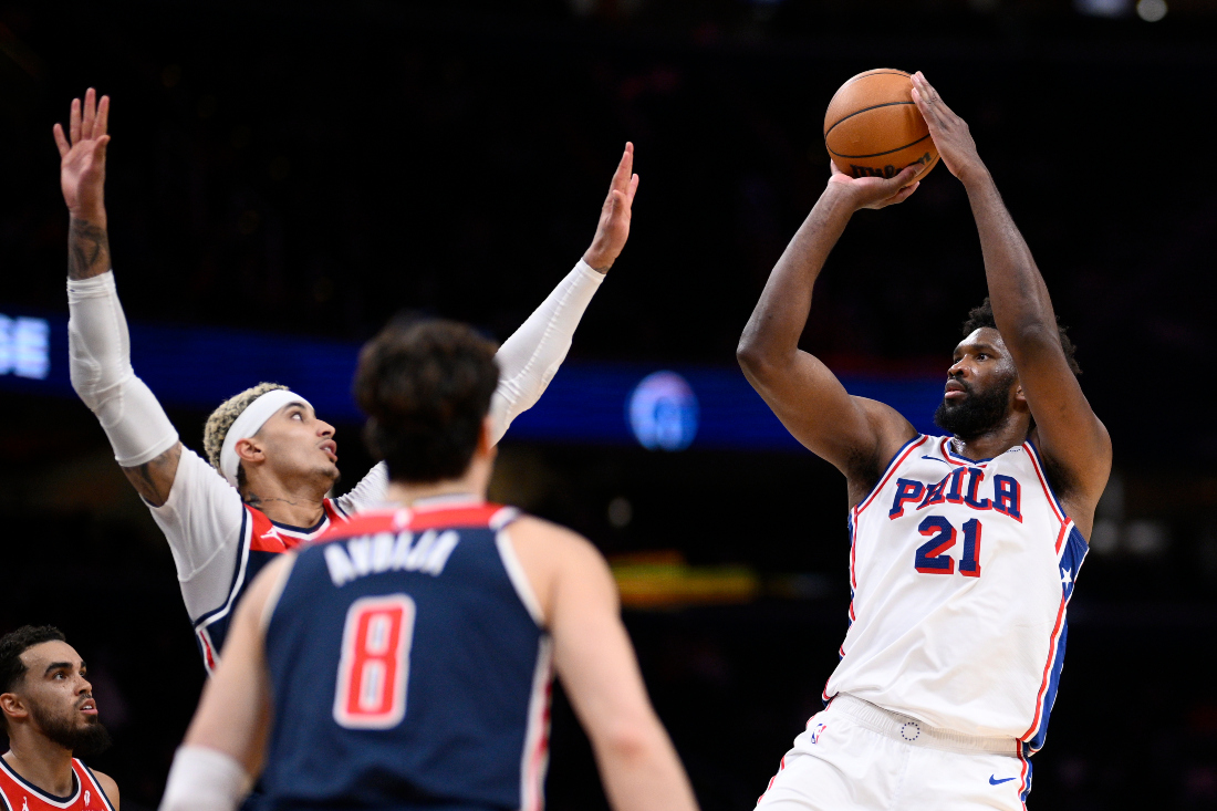 Joel Embiid scores season-high 50 points in 76ers’ 131-126 victory over Wizards