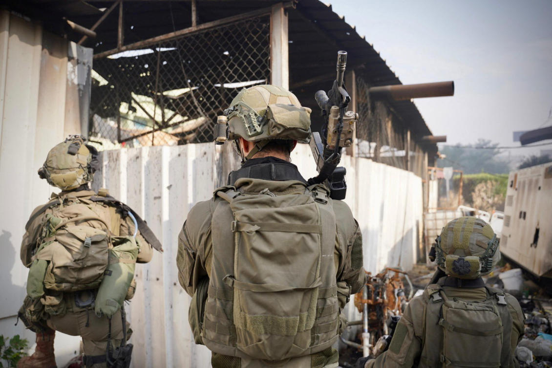 Israeli soldiers operate in the Gaza Strip amid the ongoing conflict between Israel and Hamas on Dec. 8, 2023. (Israel Defense Forces via Reuters)