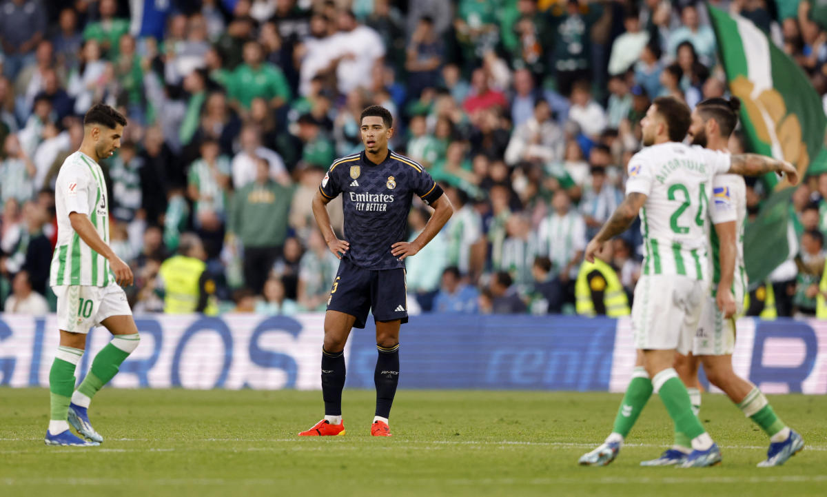Jude Bellingham scores again as Real Madrid held to draw at Betis
