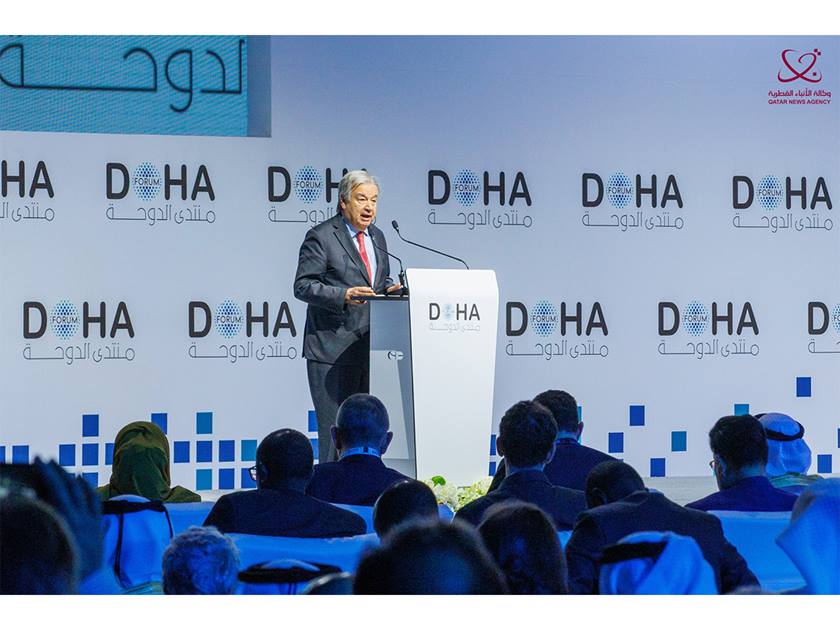 UN’s Guterres appeals for Gaza ceasefire at Doha Forum