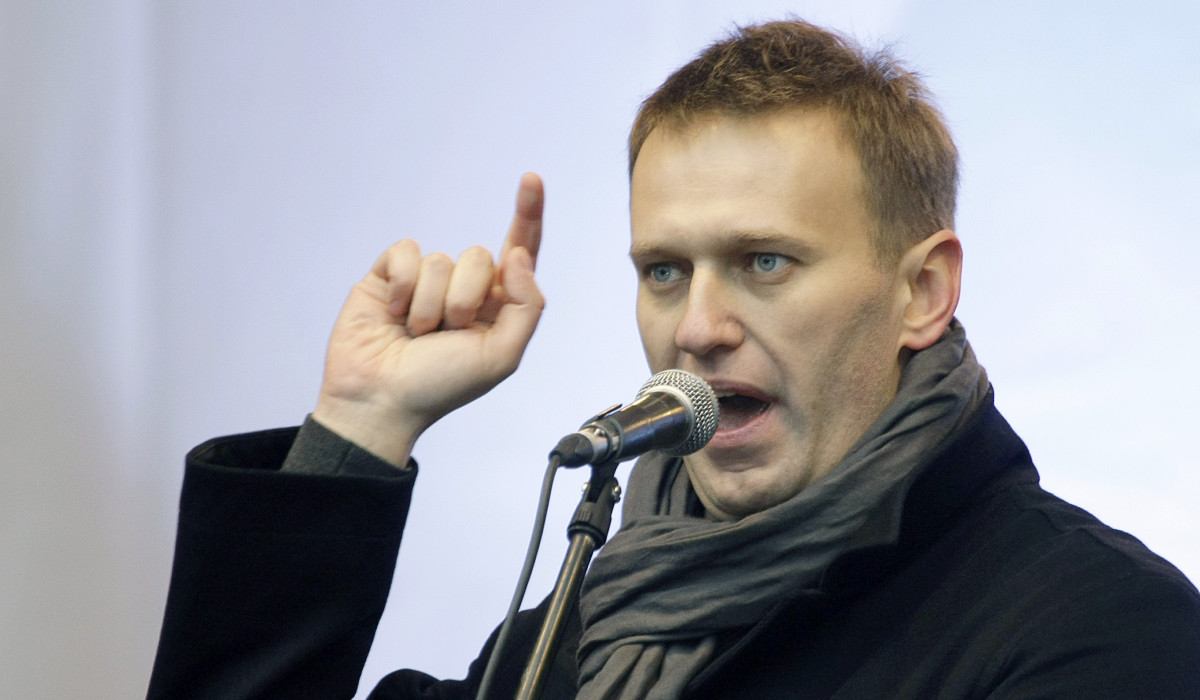 Alexei Navalny speaks during a rally in Moscow, Russia, Saturday, Dec. 24, 2011. (AP)