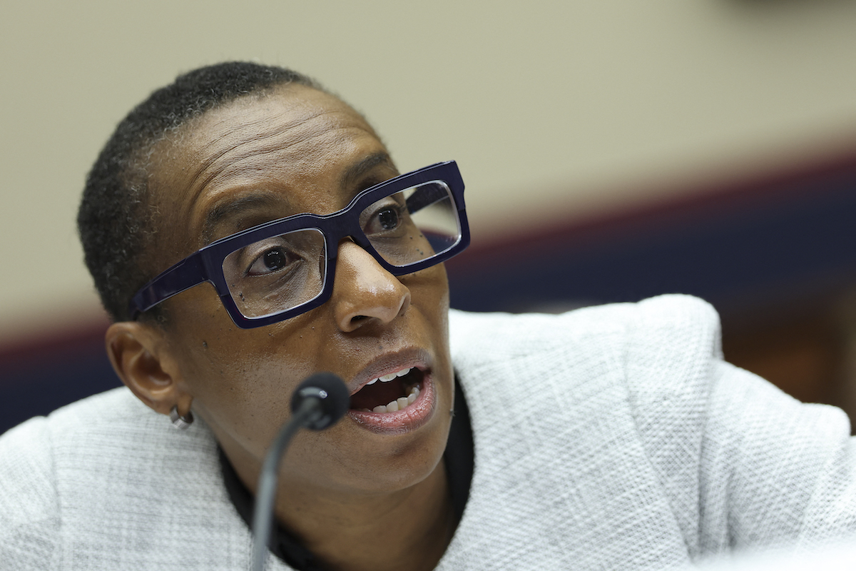 Dr. Claudine Gay, President of Harvard University, testifies before the House Education and Workforce Committee on Capitol Hill in Washington, DC, on December 05, 2023. (File/AFP)