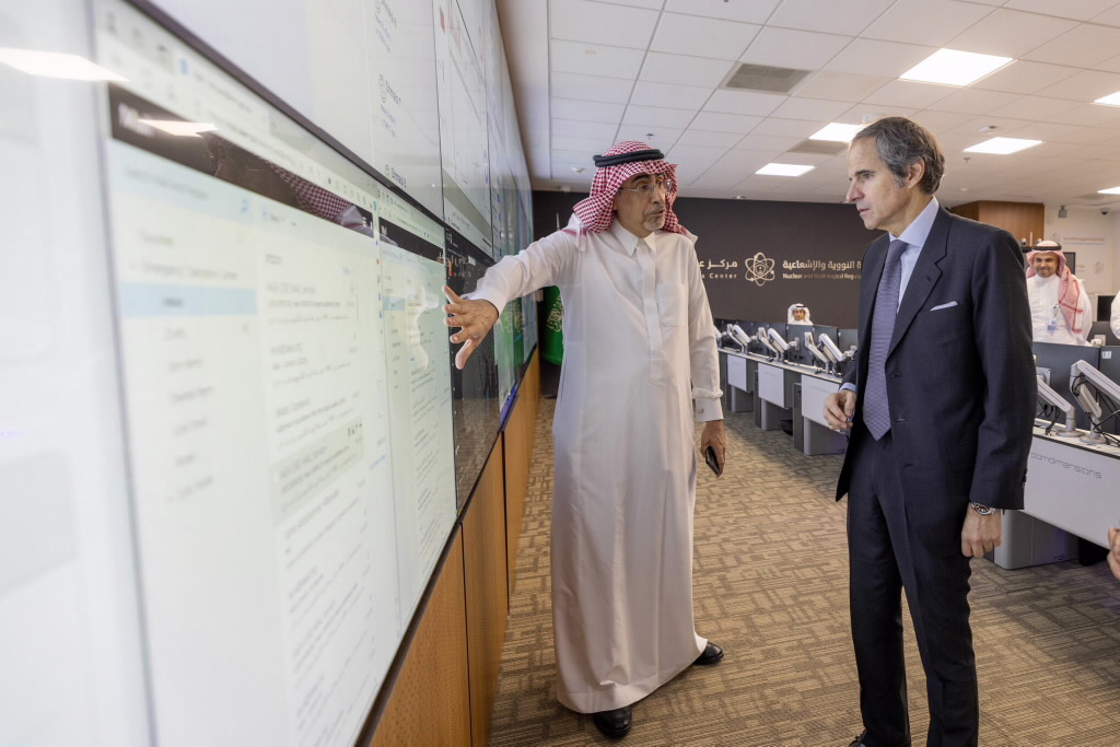 IAEA Director General Rafael Mariano Grossi expressed his delight and admiration for Saudi Arabia’s nuclear capabilities and high professionalism within the sector.