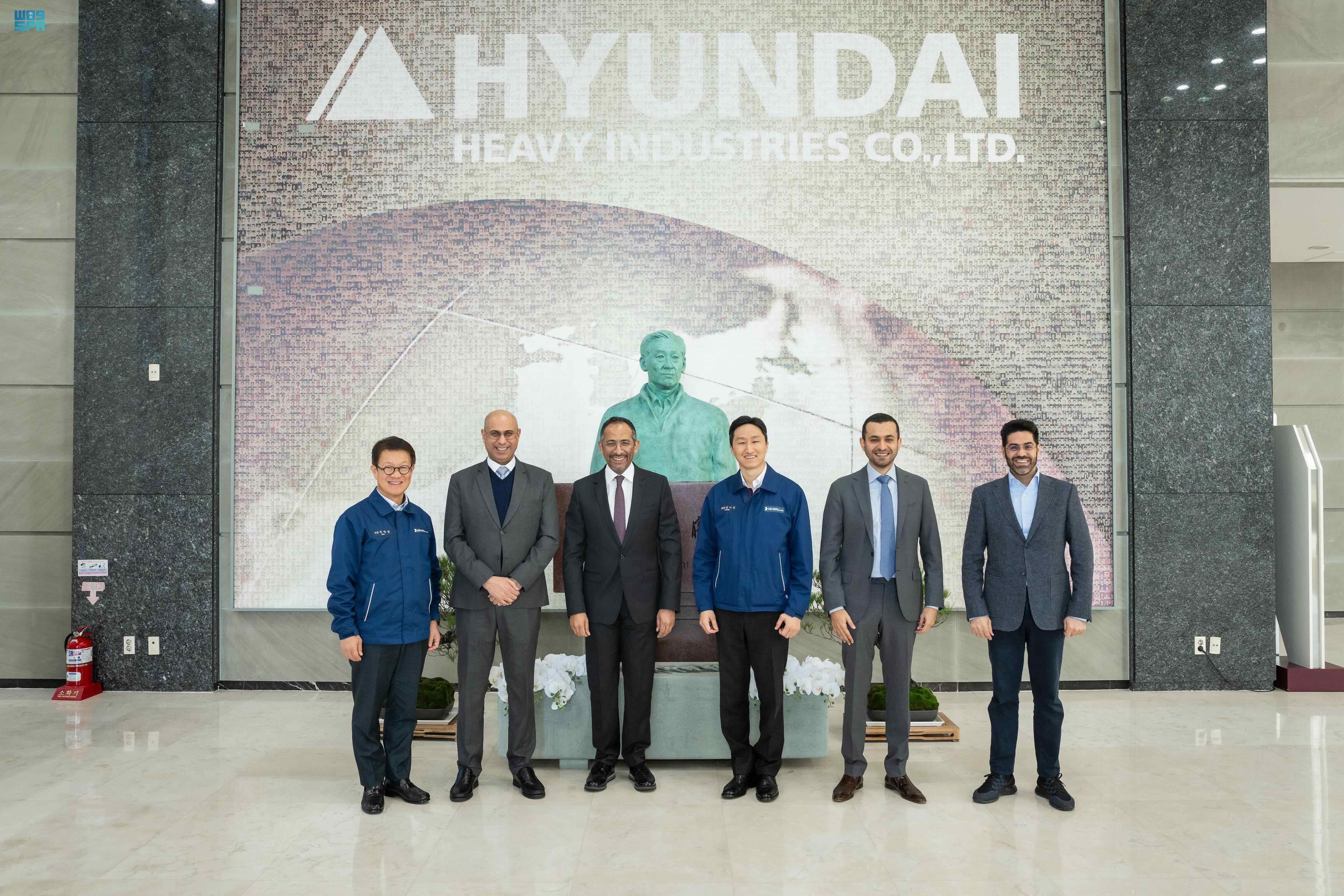 Saudi Industry and Mineral Resources Minister Bandar Alkhorayef met with senior officials of Hyundai Heavy Industries Co. and visited the company’s factory in Ulsan to study the advanced shipbuilding, industrial and engineering facilities. SPA