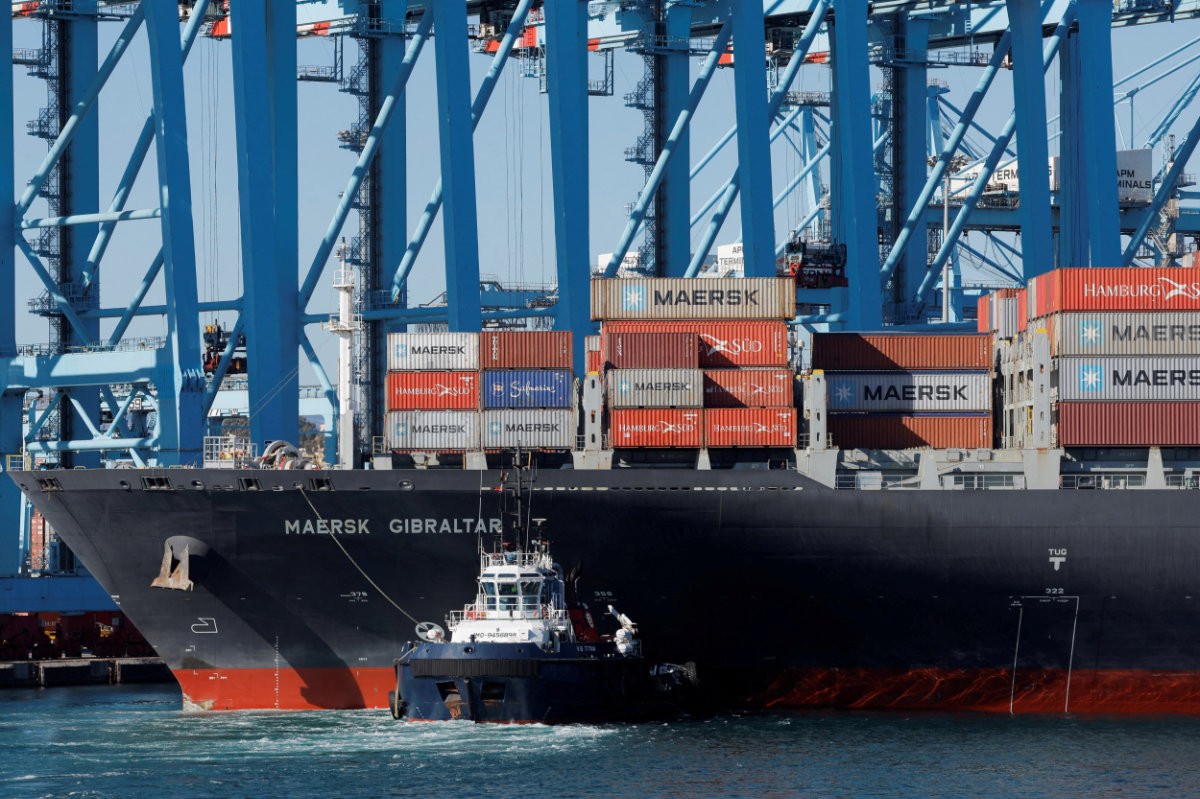 Maersk says its container vessel was targeted by a Houthi missile off Yemen, but the ship was not hit