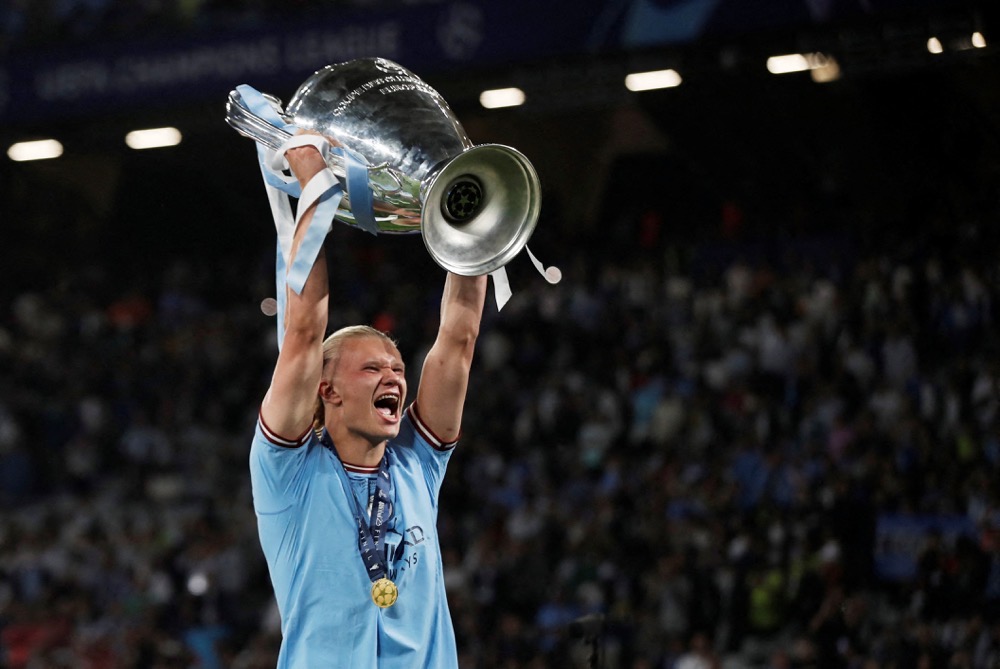 Erling Haaland is a doubtful starter for the Club World Cup. He missed last weekend’s win at Luton and the midweek victory over Red Star Belgrade with a foot injury, and has been receiving treatment in Marbella. (AFP)