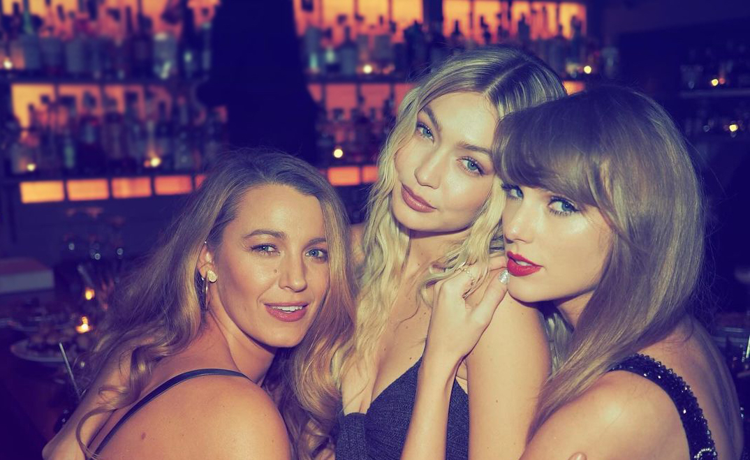 Swift shared a picture was with Hadid and American actress Blake Lively. (Instagram)