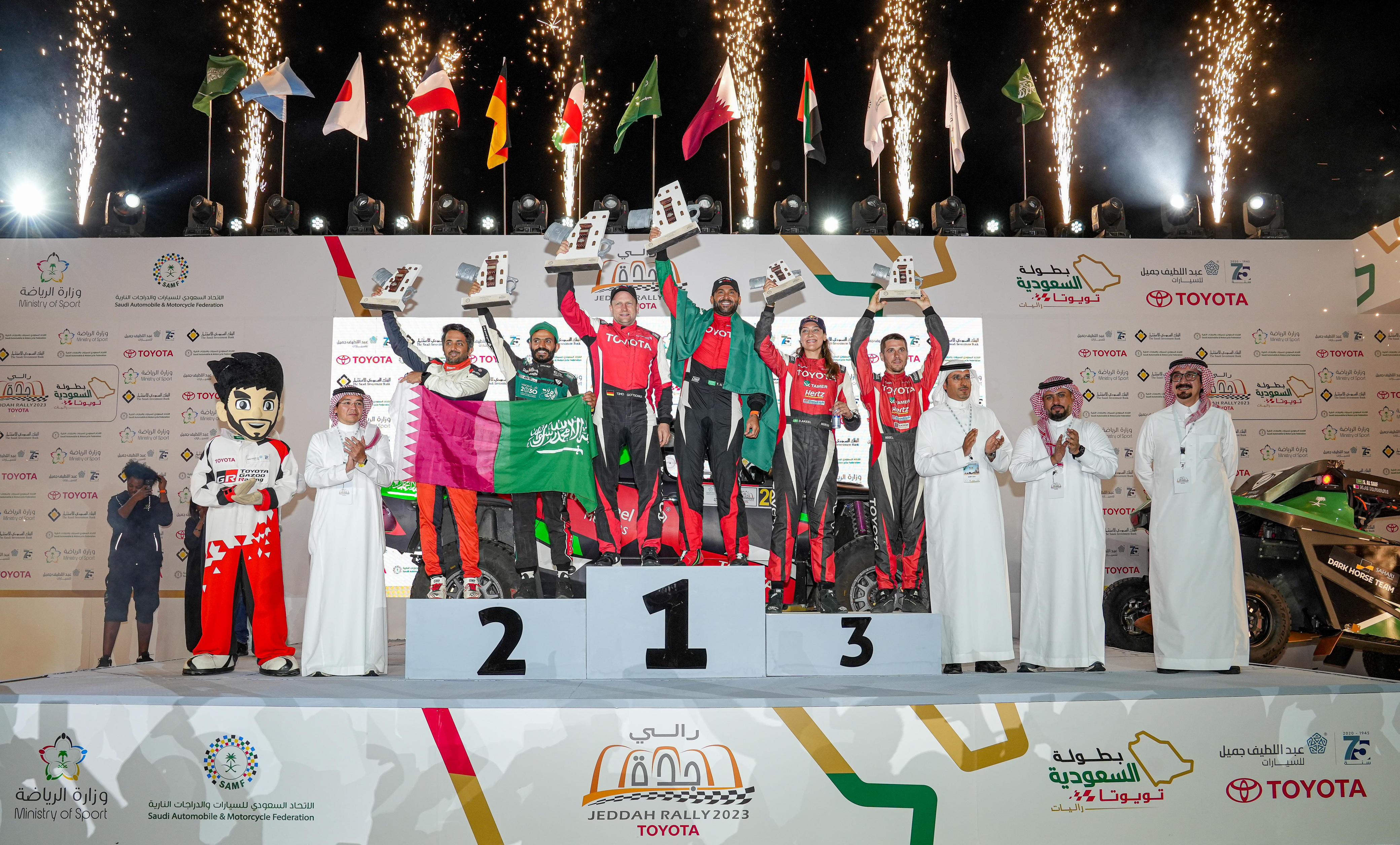 Rally Jeddah Toyota 2023 finale champions crowned