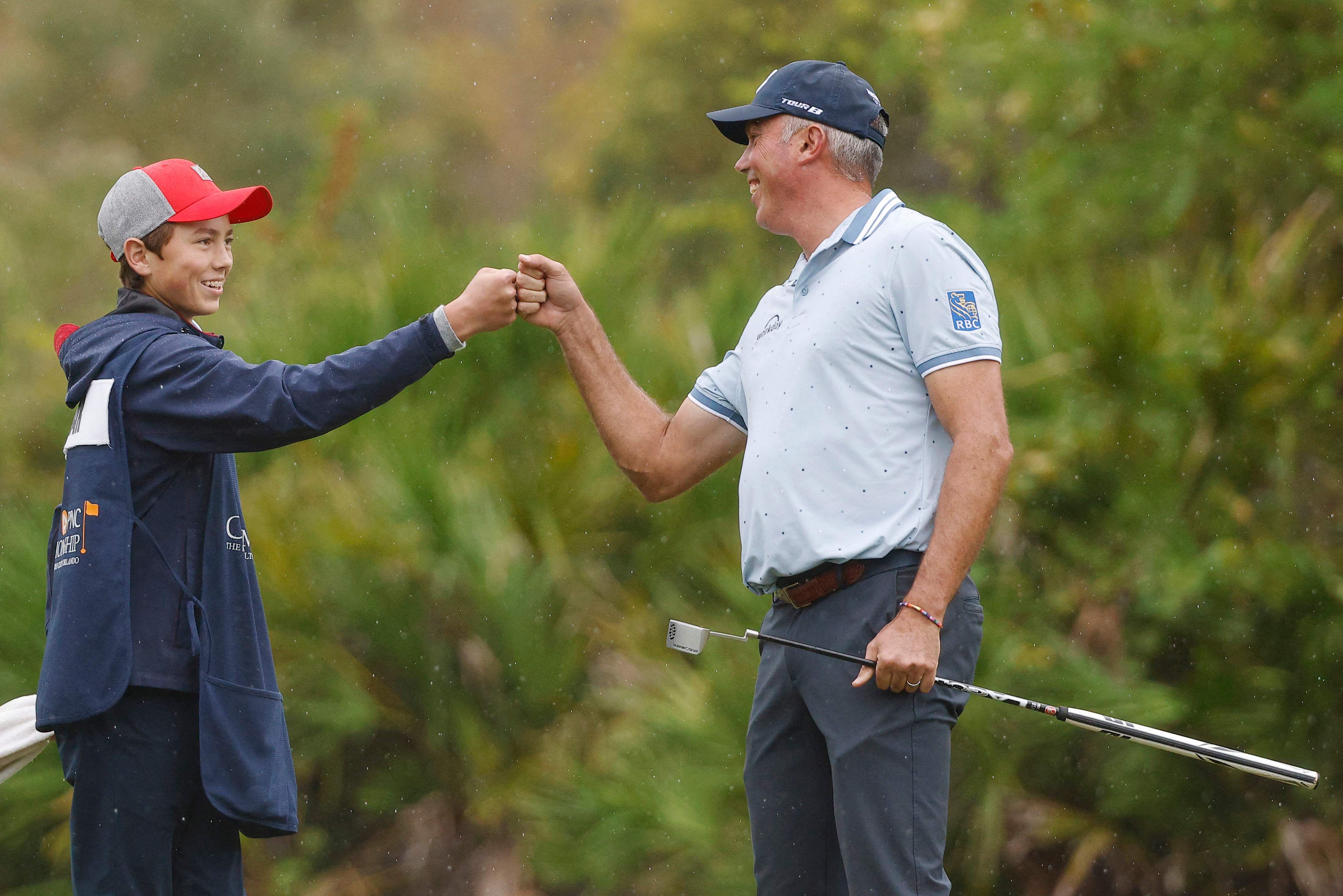 Kuchar and son build 3-shot lead. Tiger Woods and son have to settle for a nice family affair