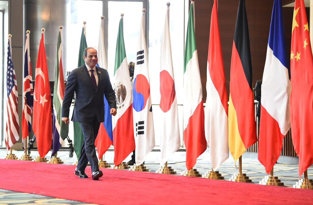 Egyptian President Abdel Fattah El-Sisi attends the 2023 G20 New Delhi summit. (File/Spokesman of the Egyptian Presidency)