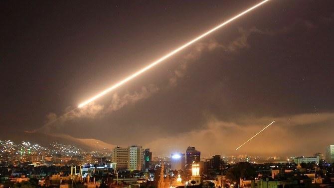 Syrian air defenses responded to an act of Israeli aggression and intercepted “enemy targets” in the vicinity of Damascus on Sunday. (File/AP)