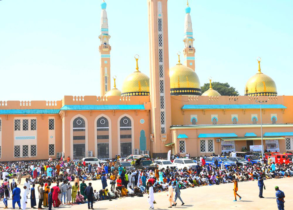 The King Faisal Mosque in Guinea is one of the largest mosques in Africa and can accommodate more than 12,000 people. (Photos/X: @KSAembassyCon)