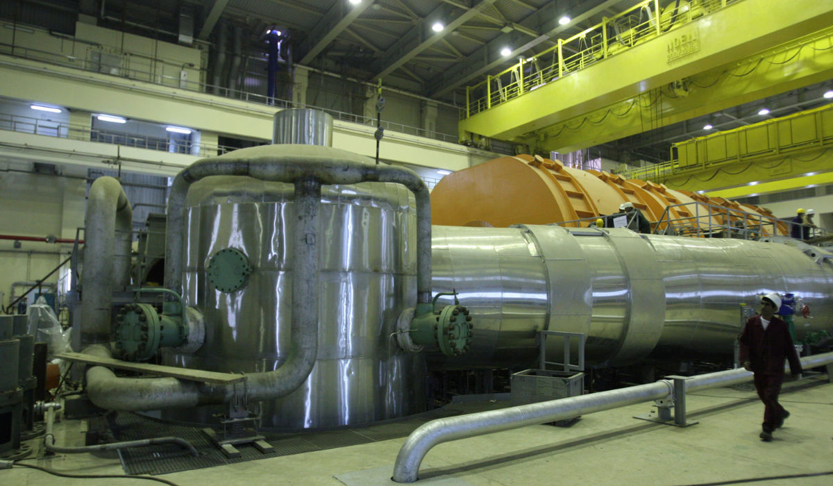 A file photo taken on October 26, 2010 shows the inside of reactor at the Russian-built Bushehr nuclear power plant in southern Iran, 1200 Kms south of Tehran. (AFP)