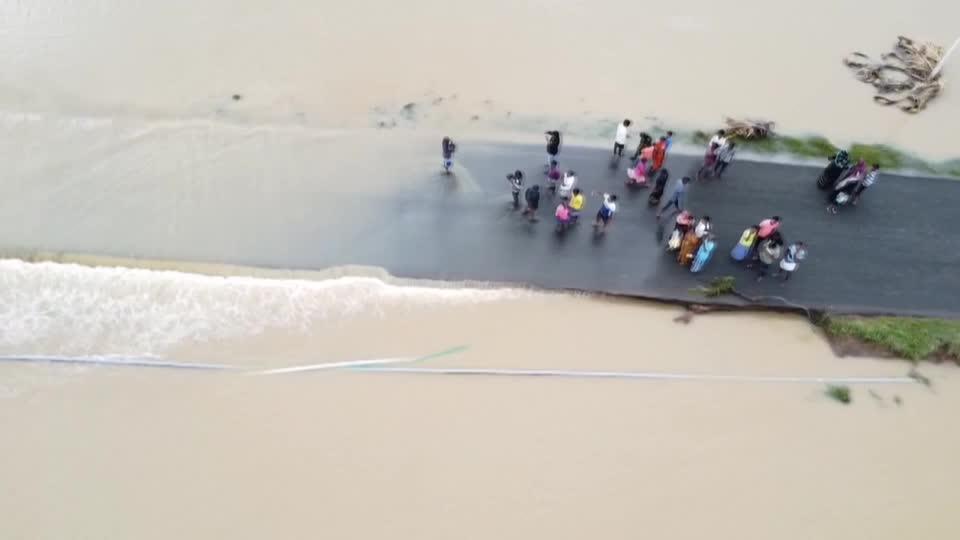 Heavy rain has paralyzed several parts of India’s southern state of Tamil Nadu, inundating roads, affecting train services, and leaving authorities scrambling to rescue those stranded. (Thomson Reuters)