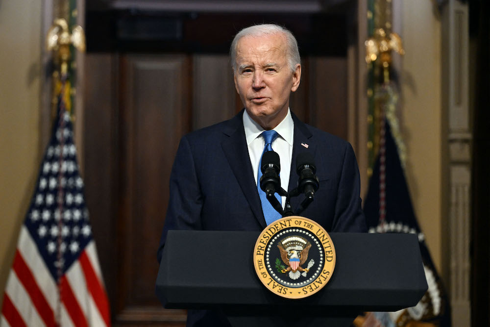 The Joe Biden administration refused to call for a ceasefire in Gaza and provided Israel not only billions in financial support but also military armament. (AFP)