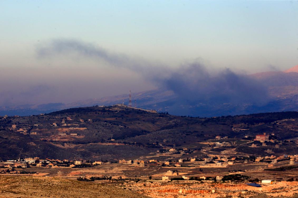 Smoke billows on the outskirts of the village of Kfarshuba, along Lebanon's southern border with northern Israel following Israeli bombardment, amid increasing cross-border tensions as fighting continues with Hamas militants in the southern Gaza Strip. (AFP)