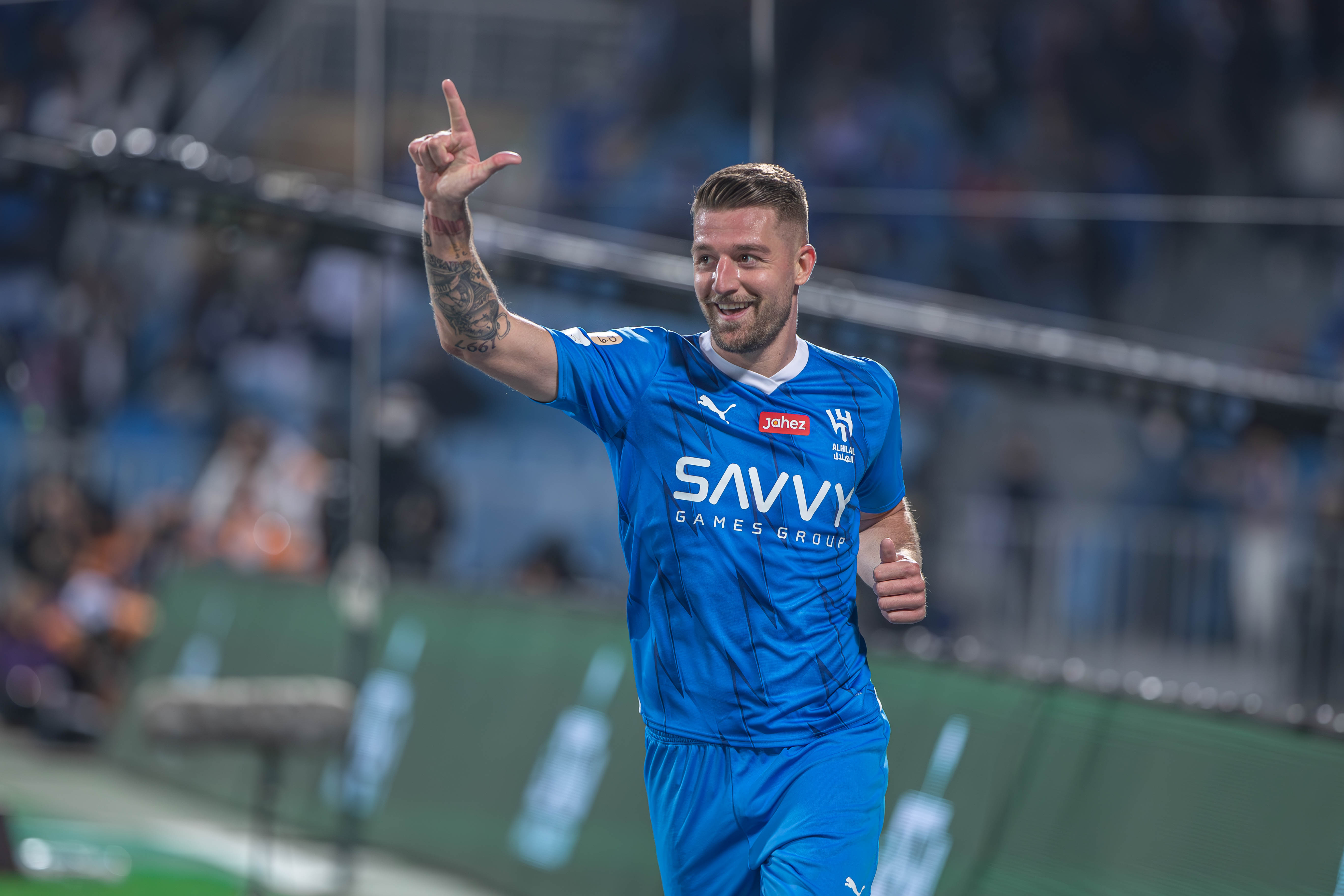 The 28-year-old Serbian side-footed league leaders Al-Hilal ahead after 18 minutes with his left foot. (Supplied)