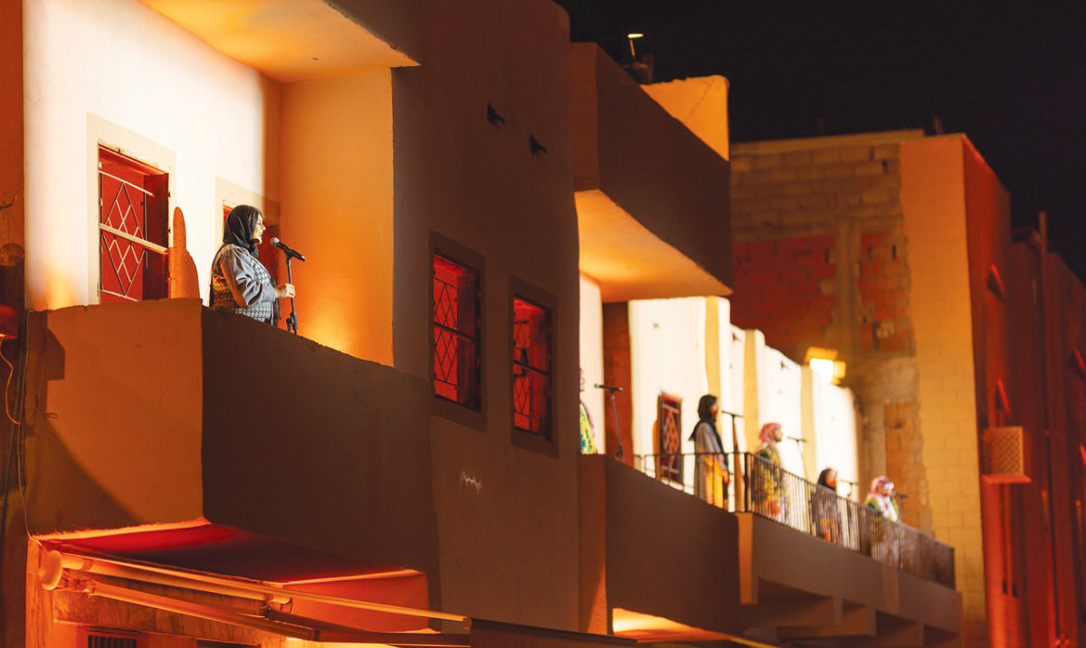 For Winter at Tantora festival in AlUla, balconies along the Incense Road will be transformed into stages from where the singers will entertain the audience below. (Supplied)
