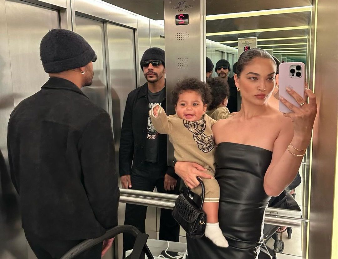 Shaik and Adesuyan have a baby, Zai, together. (Instagram)