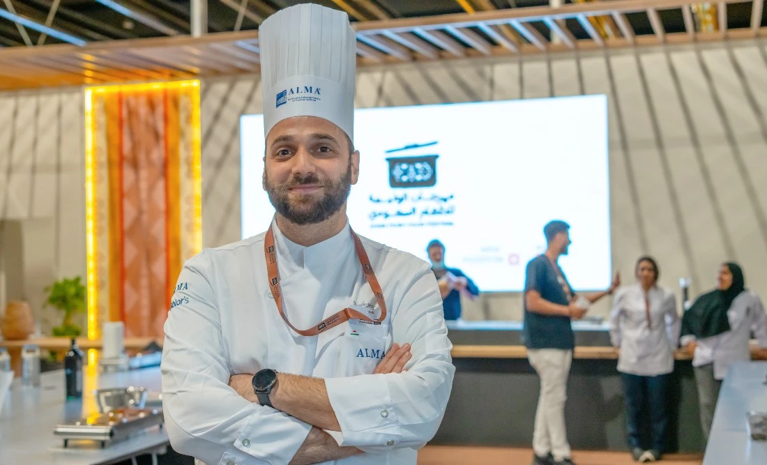 Italian chef Valerio Cabri said hosting the class was a dream come true, adding it was a privilege to represent his country in the Kingdom. (AN Photo Huda Bashatah)