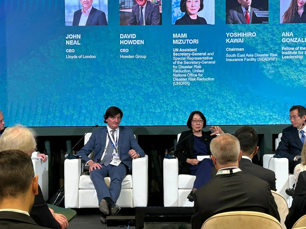 The UN’s Assistant Secretary-General and Special Representative of the Secretary-General for Disaster Risk Reduction Mami Mizutori speaking during a panel event. AN