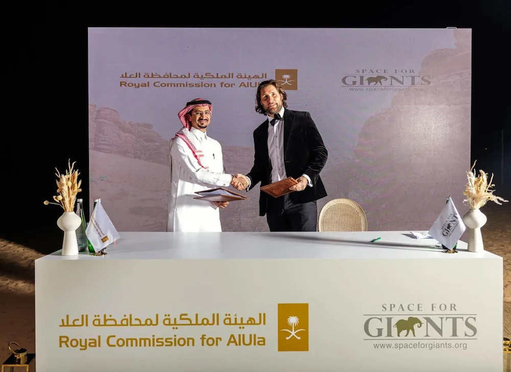 The Royal Commission for AlUla Governorate has partnered with Kenyan-based Space for Giants, an organization specializing in environmental conservation. (SPA)