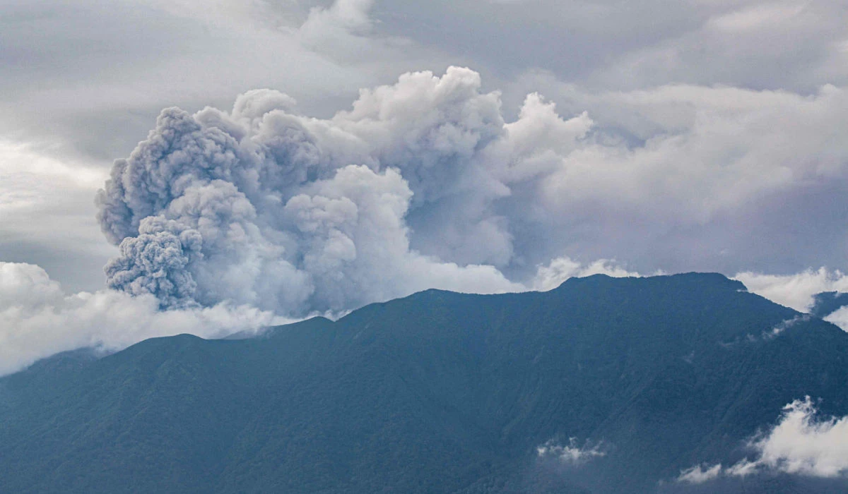 Indonesia’s Marapi volcano erupts and blankets nearby villages with ash
