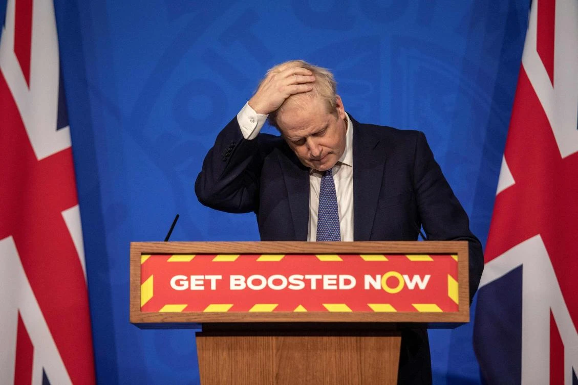 UK prime minister Boris Johnson was forced from office last year over lockdown-breaching parties held in Downing Street during the pandemic. (AFP)