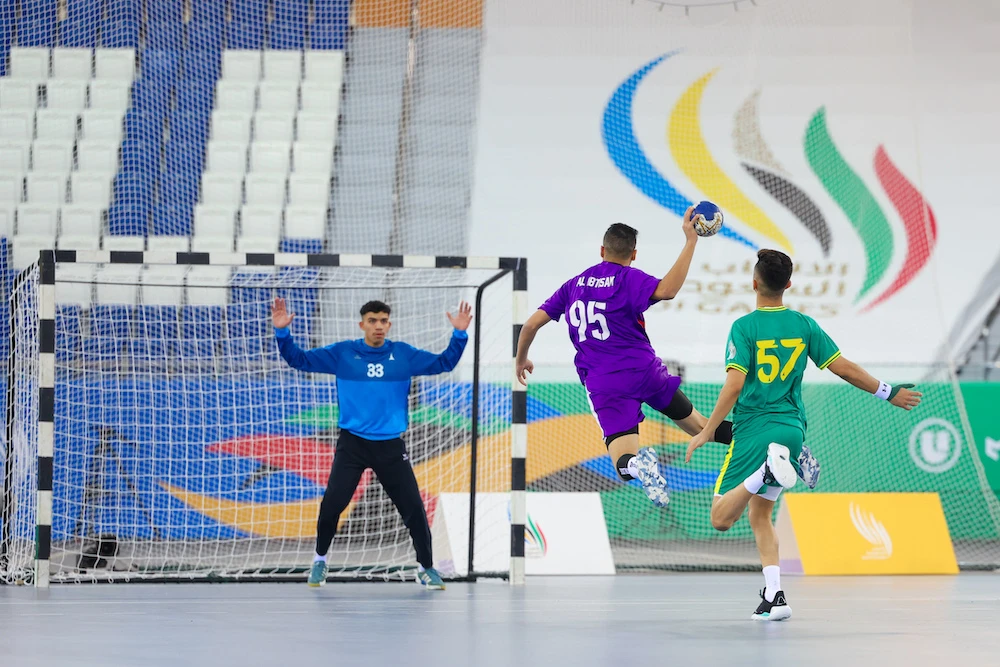 Above, action from the handball games at Saudi Games 2023. (Supplied)