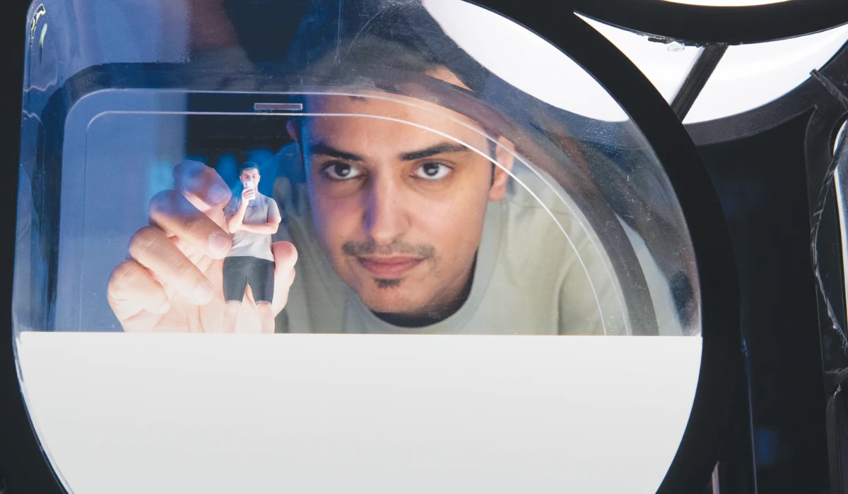 Using 3-D photography and printing, Abdulrahman Al-Almaei aims to document significant memories for people and record the Kingdom’s rich heritage, along with important stages in culture, clothing, and cuisine. (Instagram/minimi_sa)