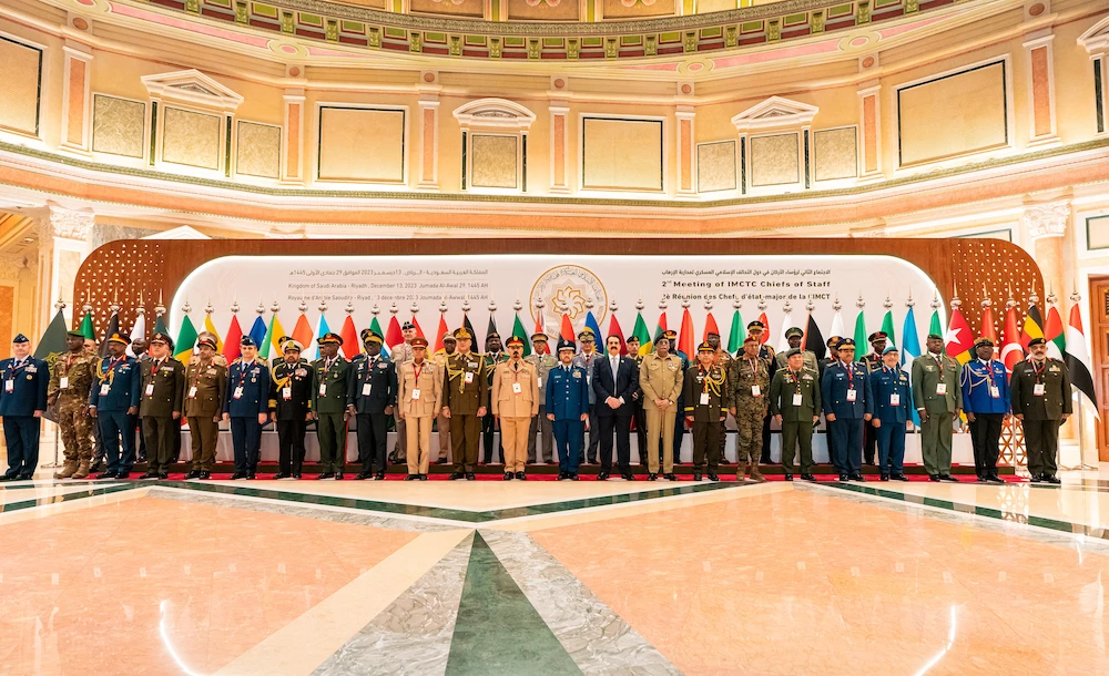 The Islamic Military Counter Terrorism Coalition on Wednesday held its second meeting of chiefs of staff from member states and supporting nations in Riyadh. (X: @imctc_en)