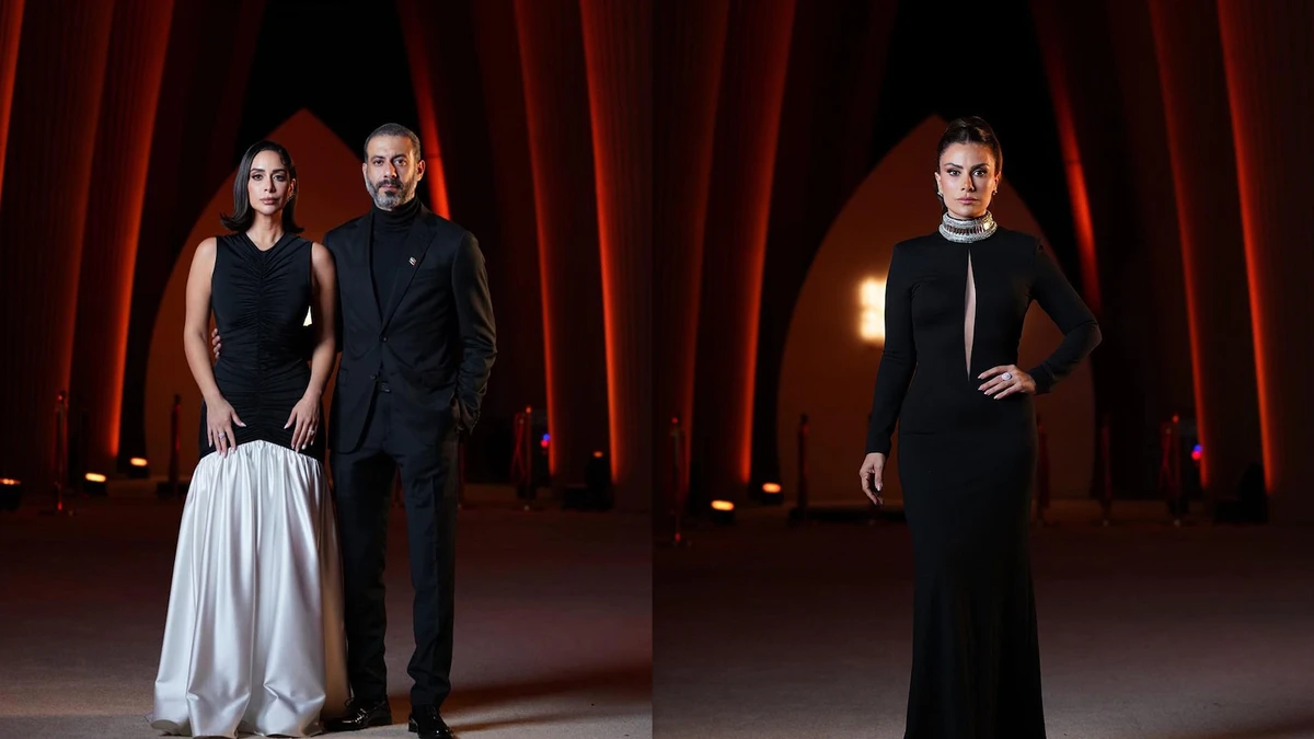The stars on the red carpet were dressed in subtle hues of black, white and silver. (Instagram)