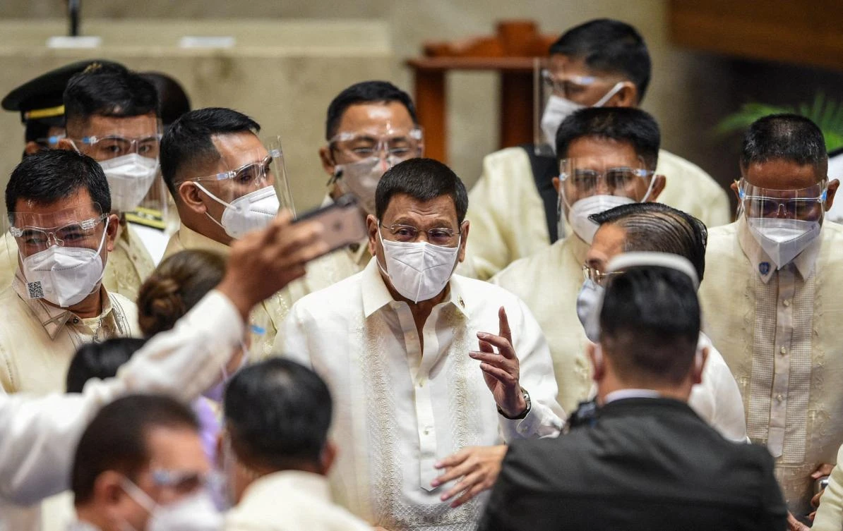 Rodrigo Duterte often threatened to kill people, including drug dealers and rights activists, when he was president from 2016 to 2022. (AFP)