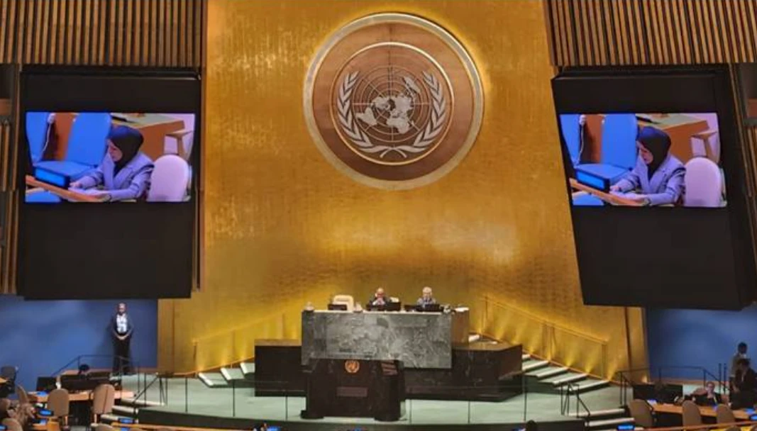 Qatar's Permanent Representative to the UN Sheikha Alya Ahmed bin Saif Al-Thani has said her country is continuing diplomatic efforts to achieve a sustainable agreement to end the Gaza war. (QNA)