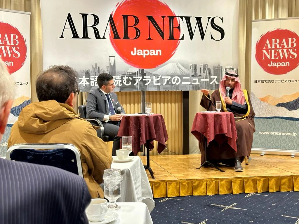 Saudi Arabia's Industry and Mineral Resources Minister Bandar AlKhorayef joined Arab News Editor in Chief Faisal J. Abbas for a fireside chat on Dec. 18. (ANJ Photo)