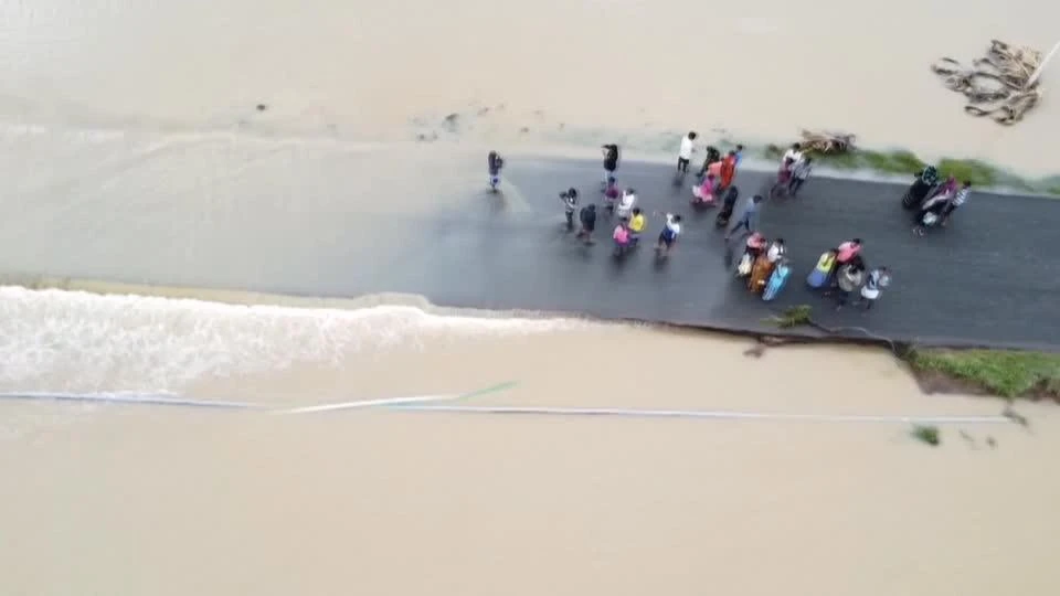 Heavy rain has paralyzed several parts of India’s southern state of Tamil Nadu, inundating roads, affecting train services, and leaving authorities scrambling to rescue those stranded. (Thomson Reuters)