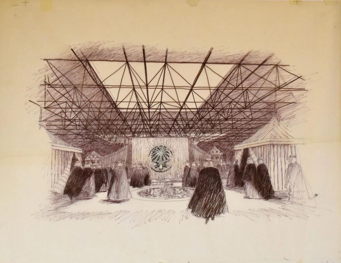 Carlos Diniz’s The King Khalid Tent Presentation, commissioned by SOM - Charles Pfister. (Supplied)