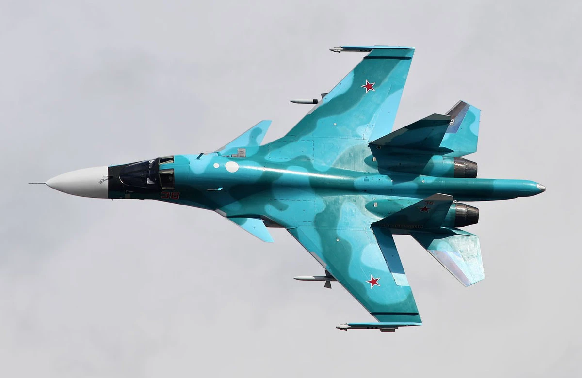 A Russian Sukhoi Su-34 warplane. (Wikimedia Commons)