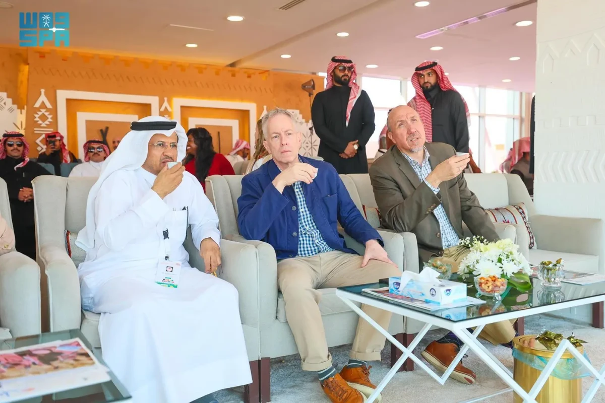 US Ambassador to Saudi Arabia Michael Ratney attends the annual King Abdulaziz Camel Festival. (SPA)