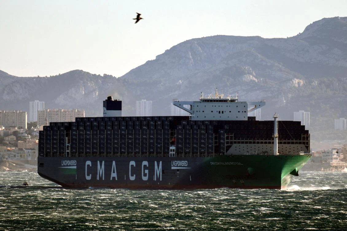Ships belonging to CMA-CGM have returned to the Red Sea following attacks by Houthi militia in Yemen, and those belonging to Maersk will do the same. (File/AFP)