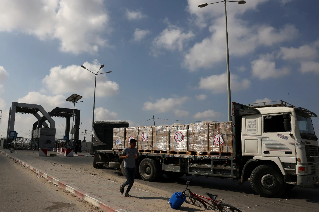 United Nations had previously said aid convoys had been shot at, without elaborating. (File/AFP)