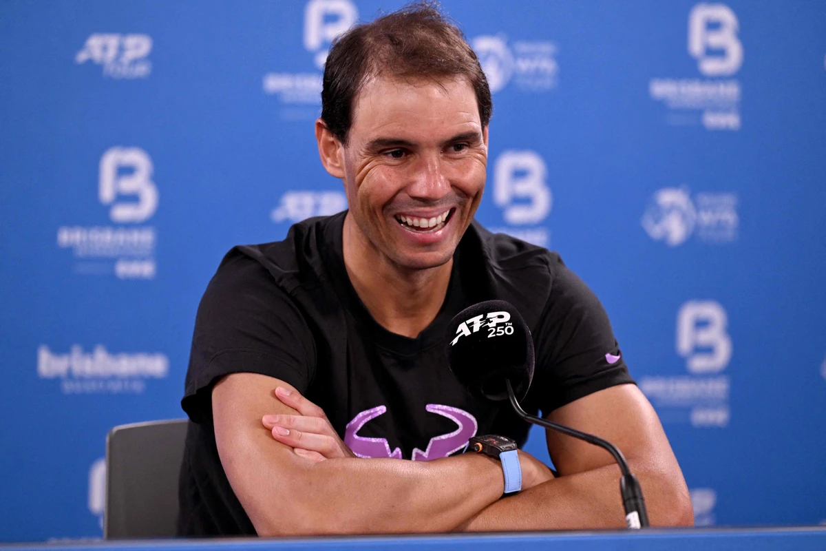 Spain's Rafael Nadal speaks during a press conference at the Brisbane International tennis tournament in Brisbane. (AFP)