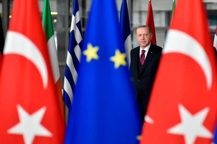 The EU brought to the table the idea that it might explore with Turkiye mutually profitable areas of cooperation. (AFP)