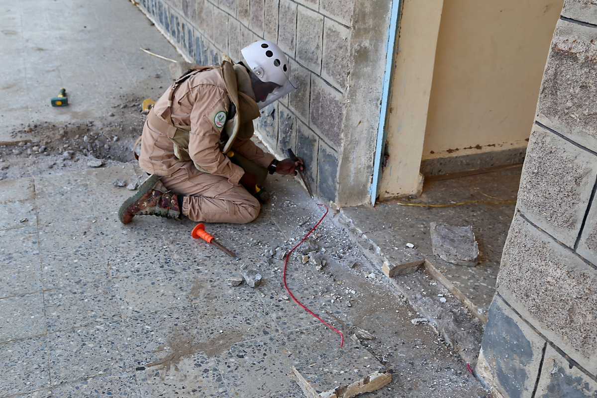 Project Masam is one of several initiatives undertaken by Saudi Arabia on the orders of King Salman to help the Yemeni people, clearing routes for humanitarian aid to reach the country’s citizens. (AFP Filephoto)