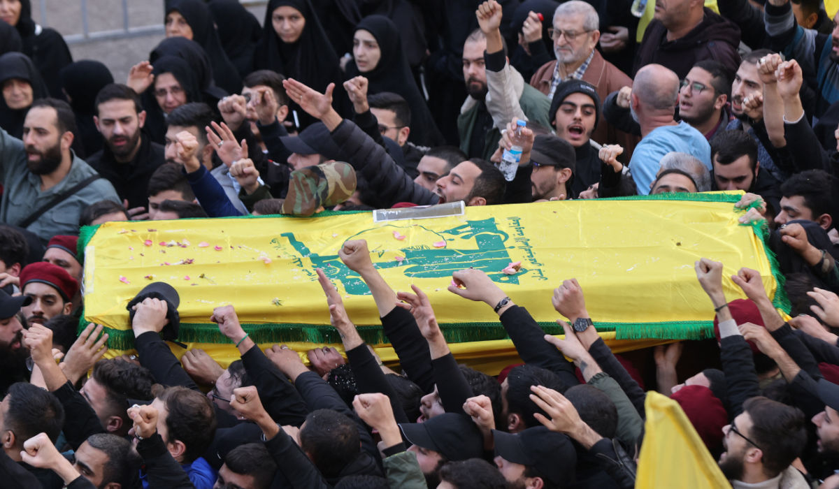 Hezbollah, an ally of Palestinian Islamist group Hamas, has been exchanging near-daily fire with Israel across Lebanon’s southern frontier since the eruption of the Israeli-Hamas war in Gaza in early October. (AFP)