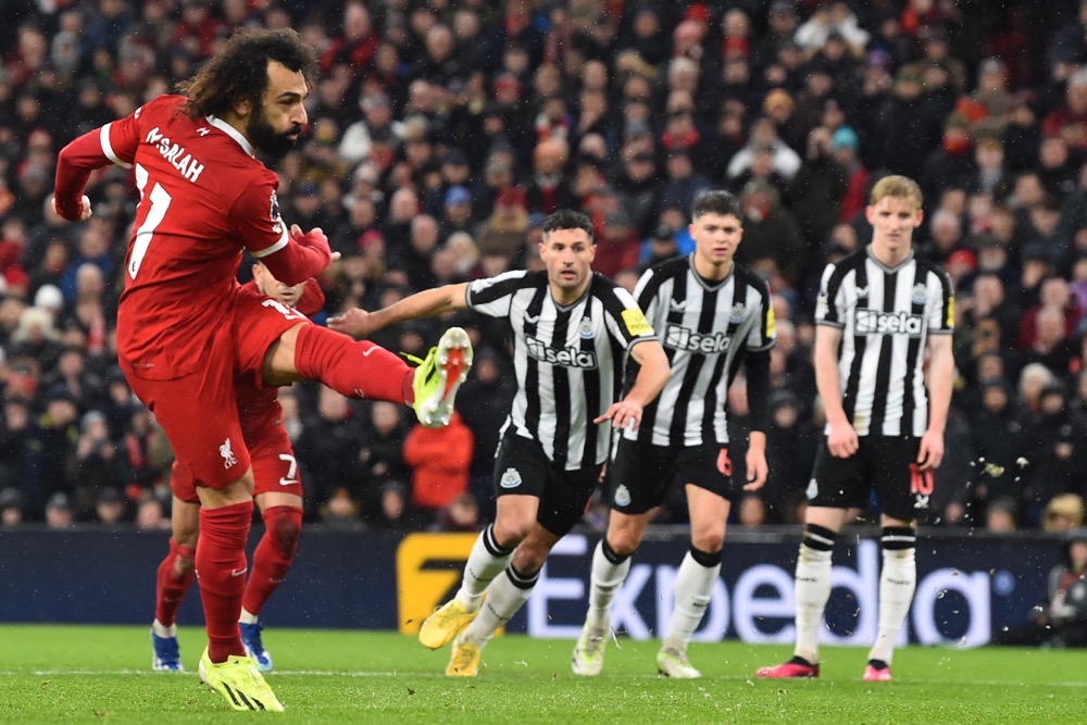 Liverpool won 4-2 at Anfield against the Magpies. (AFP)