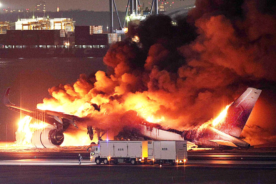 Five people were killed in the crash. (AFP)
