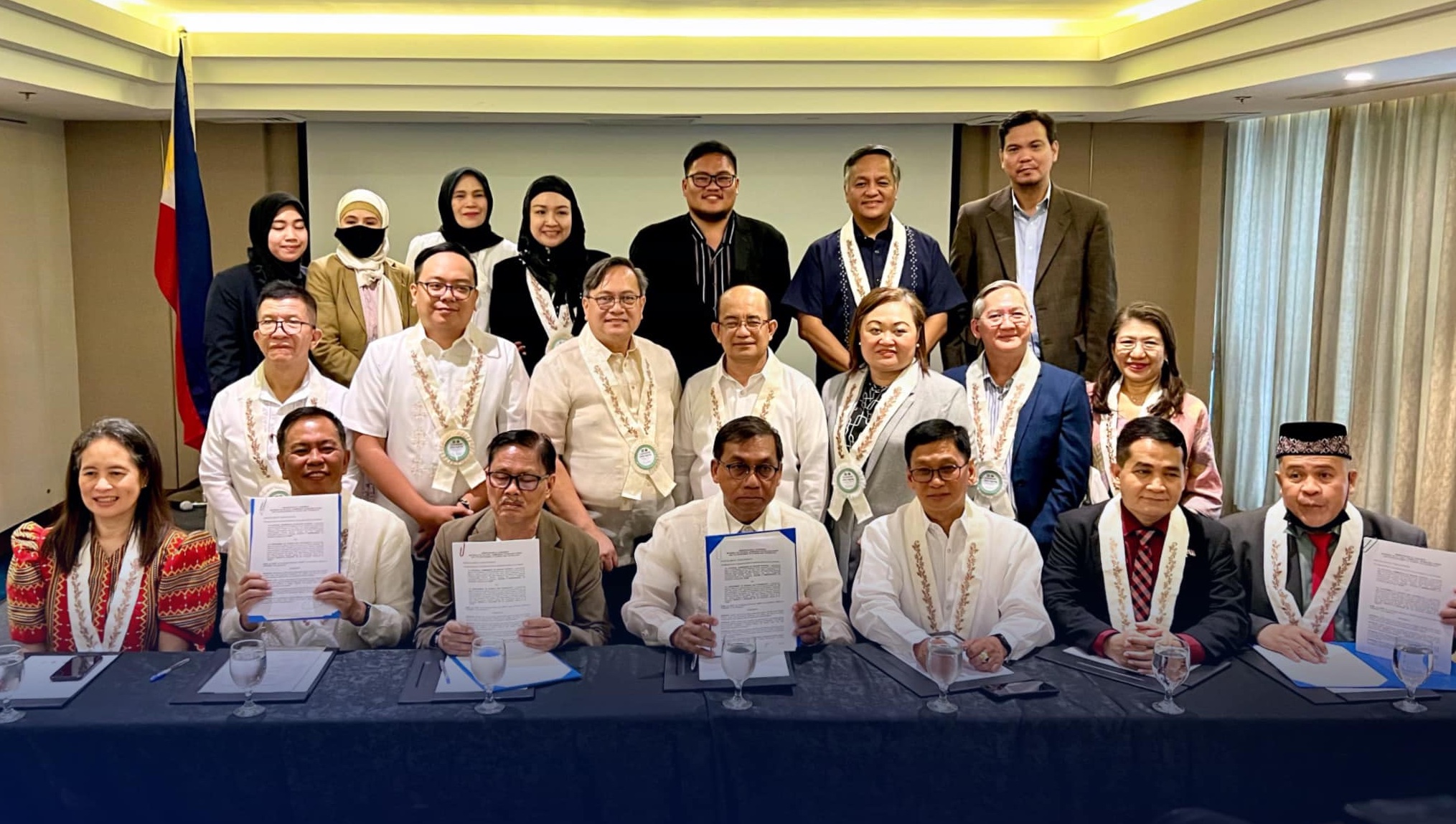The Philippine Department of Science and Technology signs an agreement with the National Commission on Muslim Filipinos on Jan. 4, 2024 to enhance the production and competitiveness of the halal the country. (DOST)