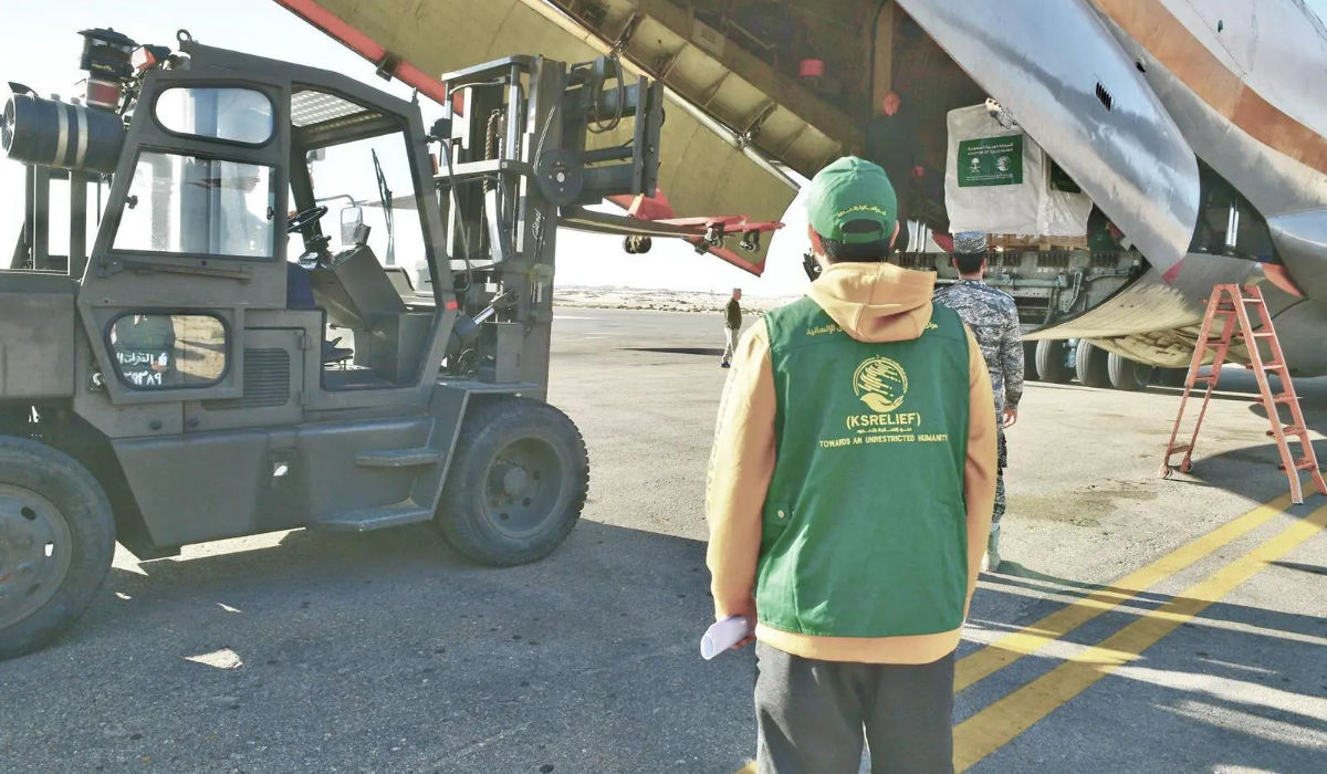 Latest Saudi aid for Palestinians arrives in Egypt