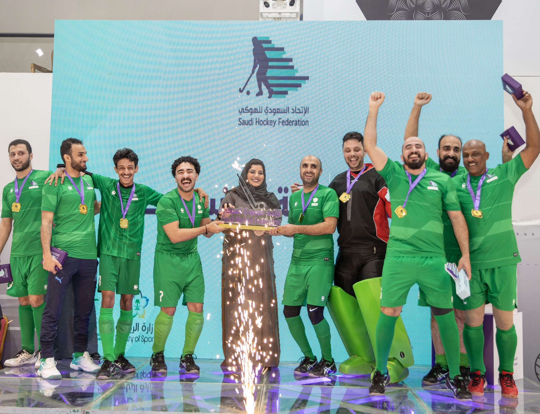 Najd Falcons crowned hockey champions of Saudi Arabia after winning Elite Championship